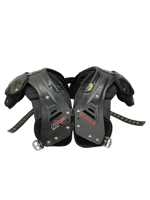 Vist Large View of Product Image Which is Used Riddell POWER SPK FB Shoulder Pads Black MD