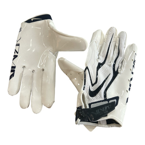 Vist Large View of Product Image Which is Used Nike VAPOR ADULT FB GLOVES MD FB Gloves Navy And White MD