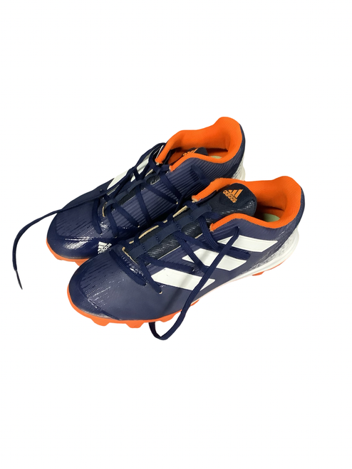 Vist Large View of Product Image Which is Used Adidas ADIZERO 6 BB/SB Cleats Navy Blue Senior 6