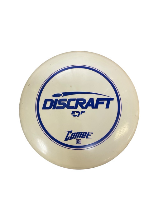 Vist Large View of Product Image Which is Used Discraft ESP COMET PFN Disc Golf Mid Range White 168g
