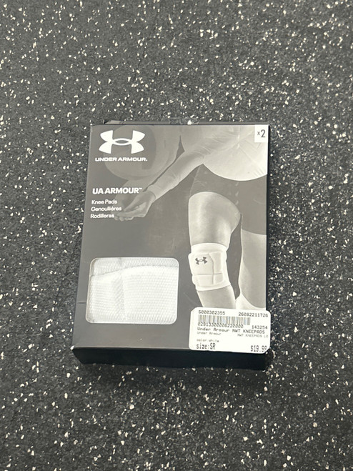 Vist Large View of Product Image Which is Used Under Armour NWT KNEEPADS LG VB Knee Pads White Senior