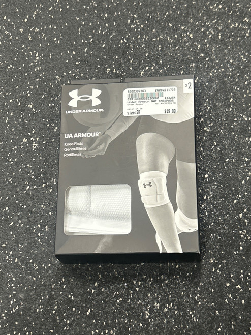 Vist Large View of Product Image Which is Used Under Armour NWT KNEEPADS MD VB Knee Pads White Senior