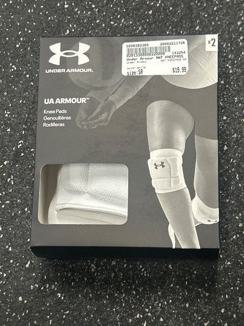 Vist Large View of Product Image Which is Used Under Armour NWT KNEEPADS SM VB Knee Pads White Senior