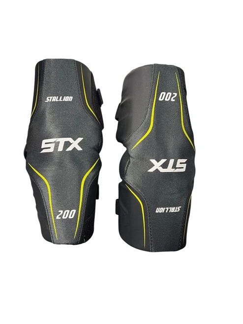Vist Large View of Product Image Which is Used STX STALLION Lacrosse Arm Pads/Guards Black LG