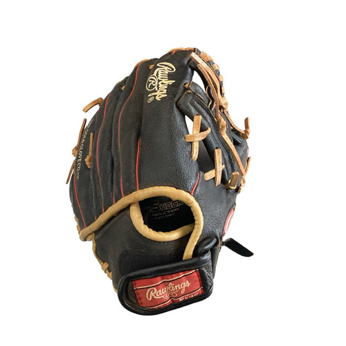 Vist Large View of Product Image Which is Used Rawlings HIGHLIGHT BB/SB Glove RH Throw Black 10 1/2"