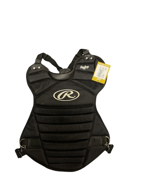 Vist Large View of Product Image Which is Used Rawlings CHEST PROTECTOR Catchers Chest Protector Black Adult