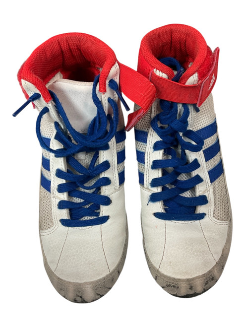 Vist Large View of Product Image Which is Used Adidas Boxing Shoes White Junior 03