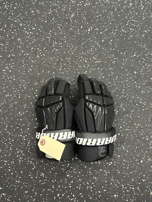 Vist Large View of Product Image Which is Used Warrior BURN Lacrosse Gloves Junior Black SM
