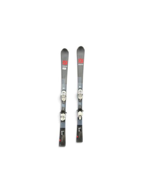 Vist Large View of Product Image Which is (Like New) Volkl DEACON 7.2 W/ MARKER MOTION 10.0 Mens DH Ski/Binding Black And Grey 158 cm