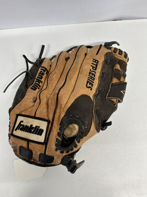 Vist Large View of Product Image Which is Used Franklin READY TO PLAY BB/SB Glove RH Throw Brown 11"