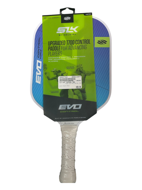 Vist Large View of Product Image Which is Used SLK EVO CONTROL MAX Pickleball Racquet Royal Blue