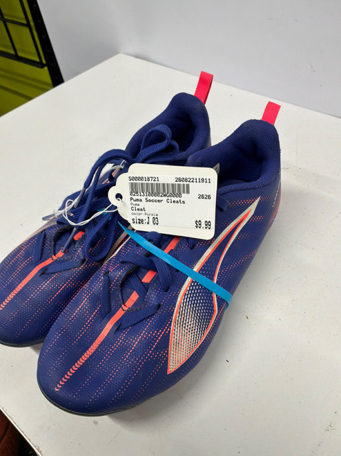 Vist Large View of Product Image Which is Used Puma Soccer Cleats Purple Junior 03
