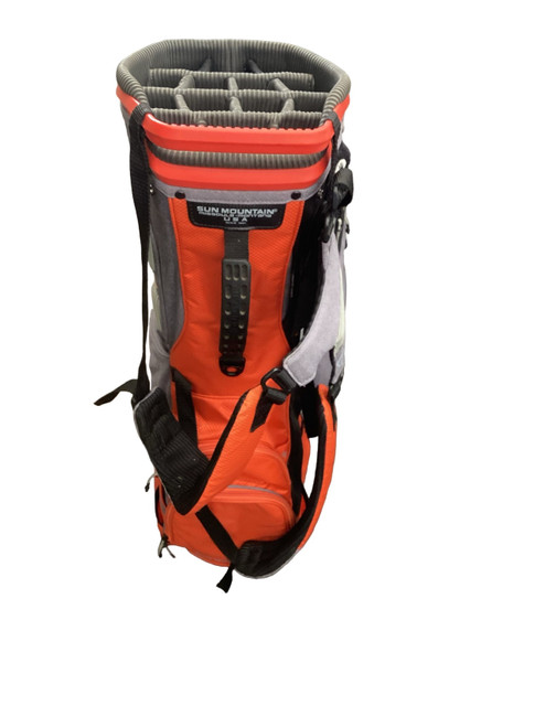 Vist Large View of Product Image Which is Used Sun Mountain 4.5 LS CART BAG Mens Cart Bag Black And Orange