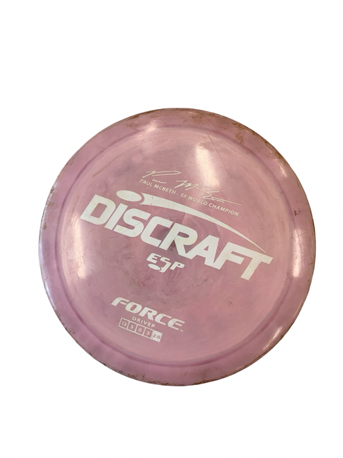Vist Large View of Product Image Which is Used Discraft FORCE Disc Golf Driver Pink
