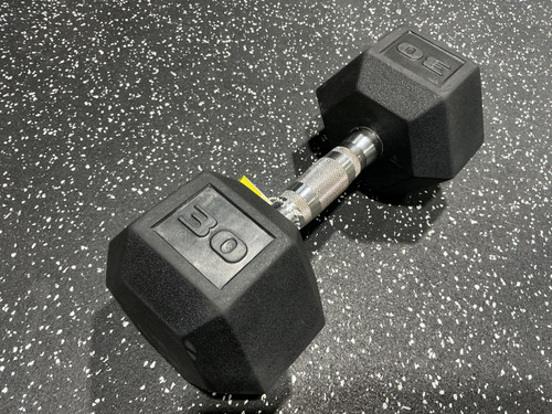 Vist Large View of Product Image Which is Used Rubber Hex Dumbbell 30 lb