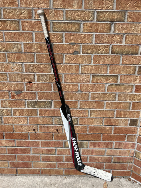 Vist Large View of Product Image Which is Used Sher-wood 7000 Senior Goalie Stick 27"