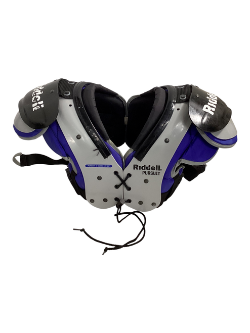 Vist Large View of Product Image Which is Used Riddell PURSUIT Football Shoulder Pads Grey 