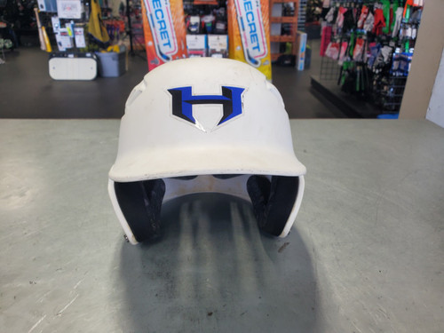 Vist Large View of Product Image Which is Used Rawlings BATTING HELMET Batting Helmet w/Mask White MD