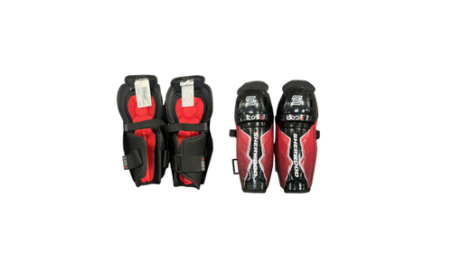 Vist Large View of Product Image Which is Used Sher-wood CODE SHINGUARDS Youth Shin Guards Black 8"