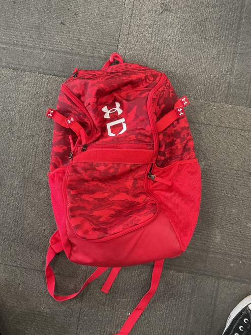 Vist Large View of Product Image Which is Used Under Armour 4 BAT BACKPACK BB/SB Player Backpack Red