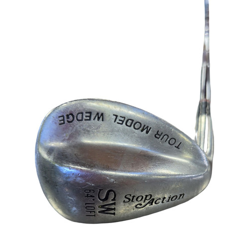 Vist Large View of Product Image Which is Used Tour Model STOP ACTION 64 DEG SW Golf Wedge Mens LH Sand Wedge