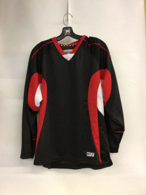 Vist Large View of Product Image Which is Used Gamewear Hockey Practice Jersey Black MD