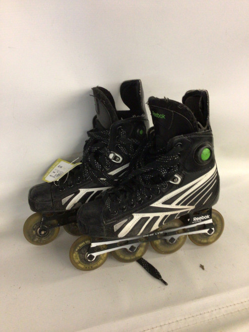 Vist Large View of Product Image Which is Used Reebok 6K TRI-DI LITE Senior Roller Quad Skates Black Senior 6.5