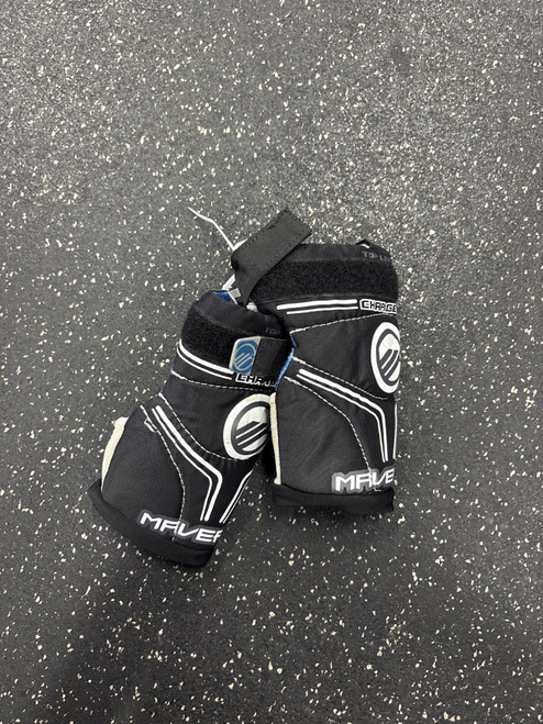 Vist Large View of Product Image Which is Used Maverik CHARGER ARM PAD YOUTH Lacrosse Arm Pads/Guards Black SM