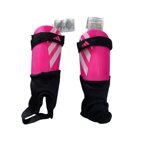 Vist Large View of Product Image Which is Used Adidas Soccer Shin Guards Youth Pink SM