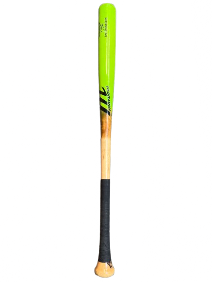 Vist Large View of Product Image Which is Used Marucci MARUCCI LINDY12 CUSTOM CUT-YM BB/SB Wood Bat 30"