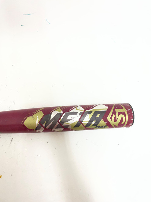 Vist Large View of Product Image Which is Used Louisville Slugger META PWR 2021 BB/SB High School -3 Bat Maroon 33"