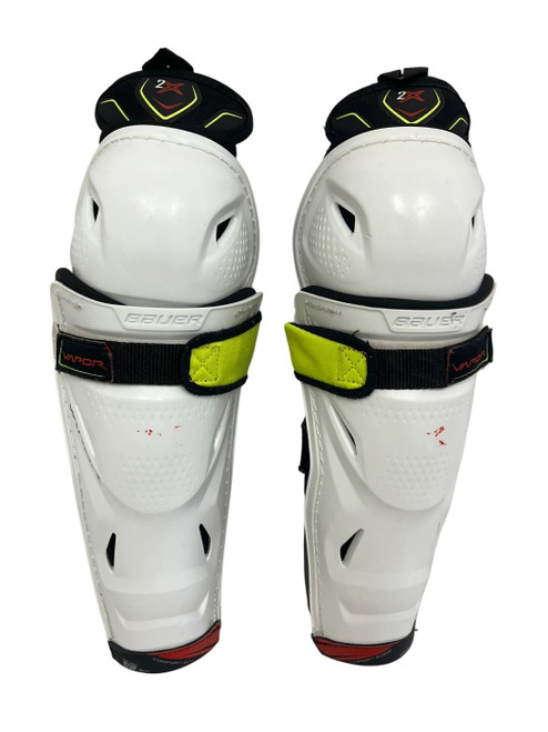Vist Large View of Product Image Which is Used Bauer Vapor 2X 12" Junior Hockey Shin Guards