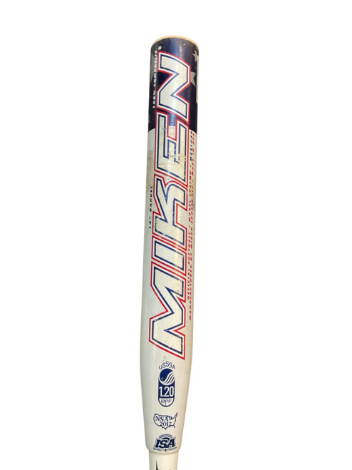 Vist Large View of Product Image Which is Used Miken PATRIOT FREAK BB/SB Senior League Bat 34"
