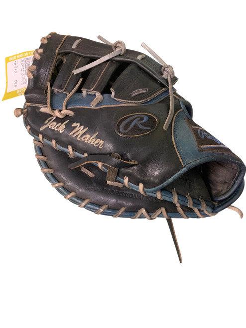 Vist Large View of Product Image Which is Used Rawlings HEART OF THE HIDE BB/SB First Base LH Throw Black 12 1/2"