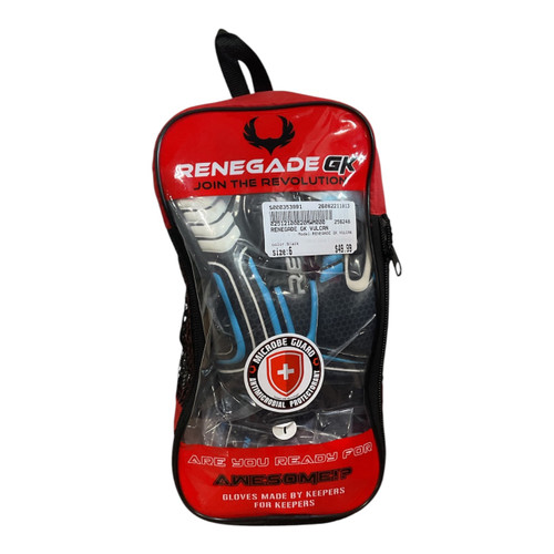 Vist Large View of Product Image Which is Used RENEGADE GK VULCAN Soccer Goalie Gloves Black 6