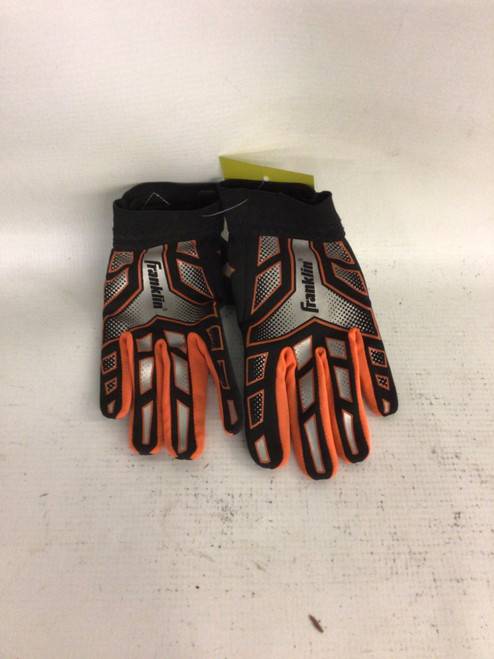 Vist Large View of Product Image Which is Used Franklin FRANKLIN FOOTBALL GLOVES FB Gloves Black SM