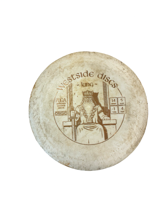 Vist Large View of Product Image Which is Used Westside KING Disc Golf Driver White