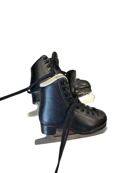 Vist Large View of Product Image Which is Used ICE SKATES 12 Boys Figure Skate Black Youth 12.0