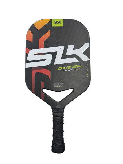 Vist Large View of Product Image Which is Used Selkirk OMEGA HYBRID AIR Pickleball Racquet Black