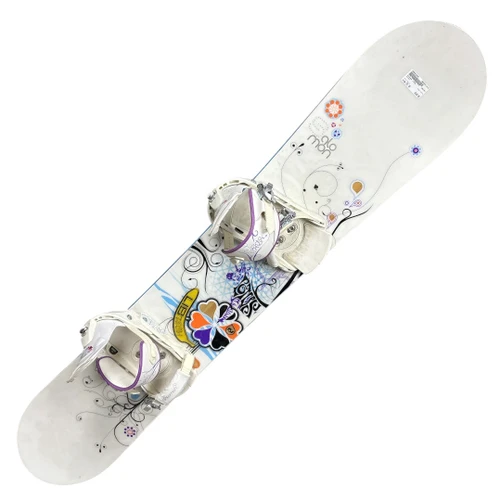 Vist Large View of Product Image Which is Used Salomon LOTUS Womens Board/Bindings White 151 cm