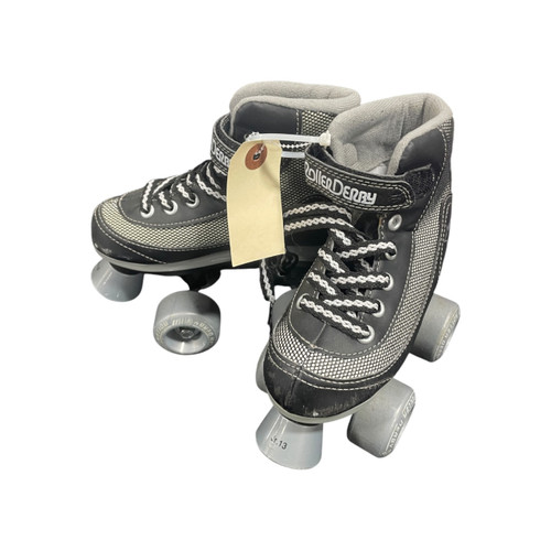 Vist Large View of Product Image Which is Used FIRESTAR QUAD SKATES Child Roller Quad Skates Black Youth 13.0