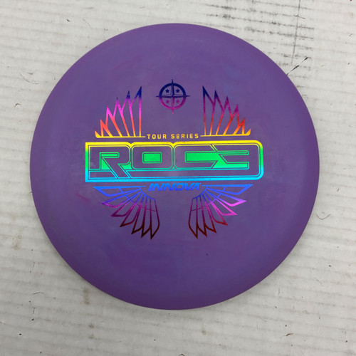 Vist Large View of Product Image Which is Used Innova DX ROC3 Disc Golf Mid Range Purple 180g