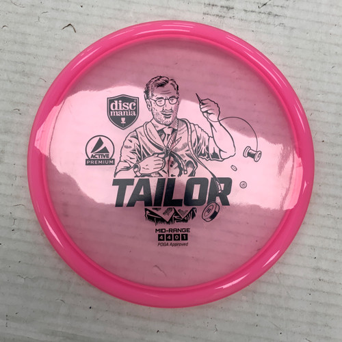 Vist Large View of Product Image Which is Used Discmania ACTIVE PREMIUM TAILOR Disc Golf Mid Range Pink 175g
