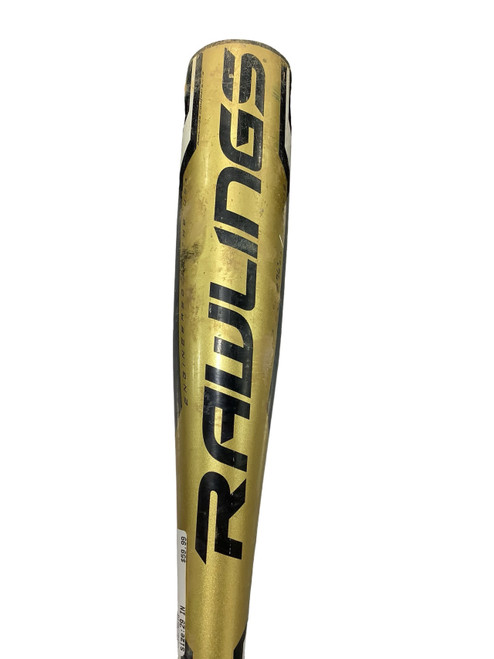 Vist Large View of Product Image Which is Used Rawlings THREAT COMPOSITE BB/SB USA 2 5/8 Bat Gold 29"