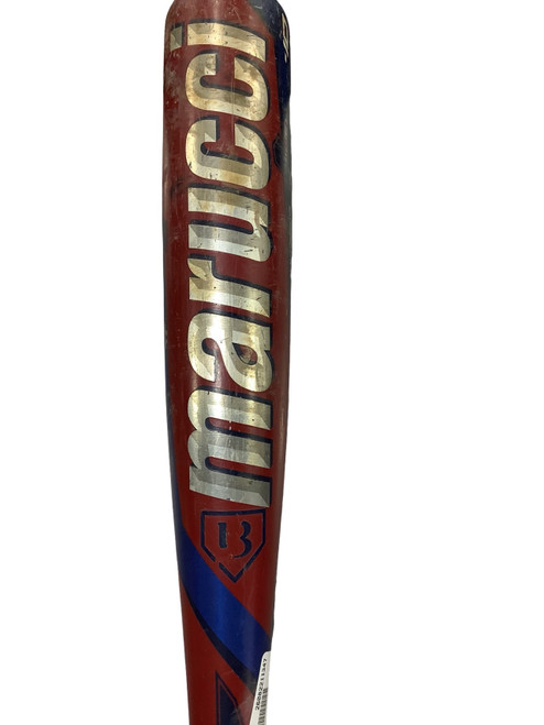 Vist Large View of Product Image Which is Used Marucci CAT 9 BB/SB USSSA 2 3/4 Bat Navy Blue And Red 30"