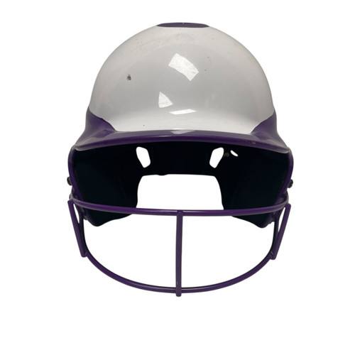 Vist Large View of Product Image Which is Used RIP-IT BB/SB HELMET Batting Helmet w/Mask Purple One Size