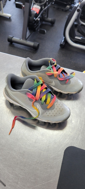 Vist Large View of Product Image Which is Used Nike 2 BB/SB Cleats Grey Junior 02