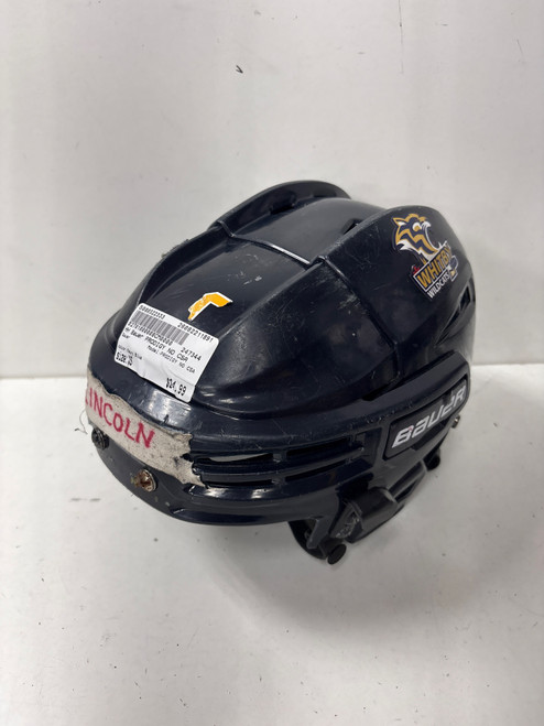 Vist Large View of Product Image Which is Used Bauer PRODIGY NO CSA Hockey Helmet Only Navy Blue XS
