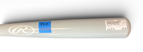 Vist Large View of Product Image Which is Used Rawlings WOOD BAT BB/SB Wood Bat Grey 33"