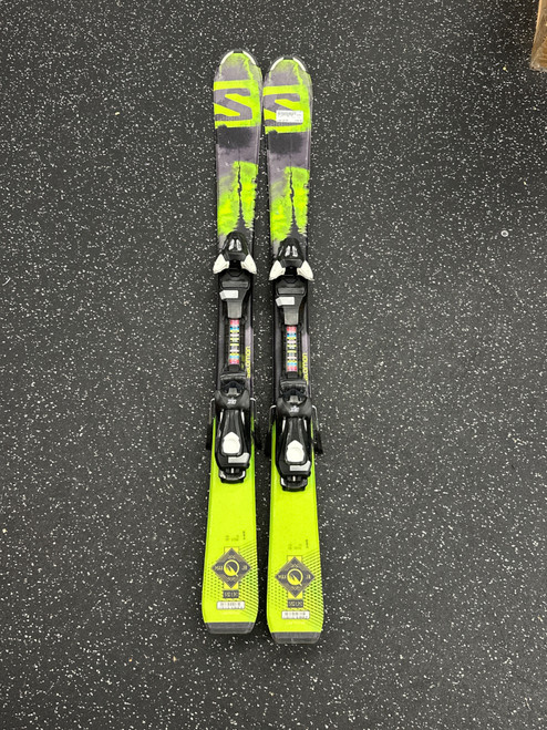 Vist Large View of Product Image Which is Used Salomon Q MAX JR Boys DH Ski/Binding None 120 cm
